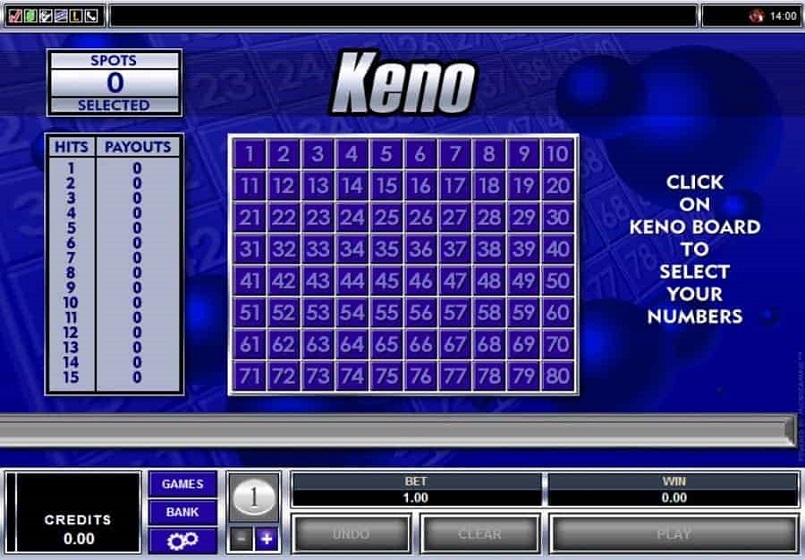 Cách lập trình phần mềm trò chơi Keno